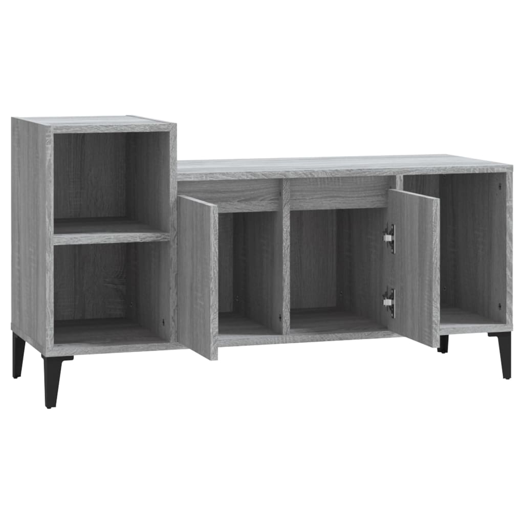 vidaXL Comodă TV, gri sonoma, 100x35x55 cm, lemn prelucrat vidaXL Comodă TV, gri sonoma, 100x35x55 cm, lemn prelucrat
