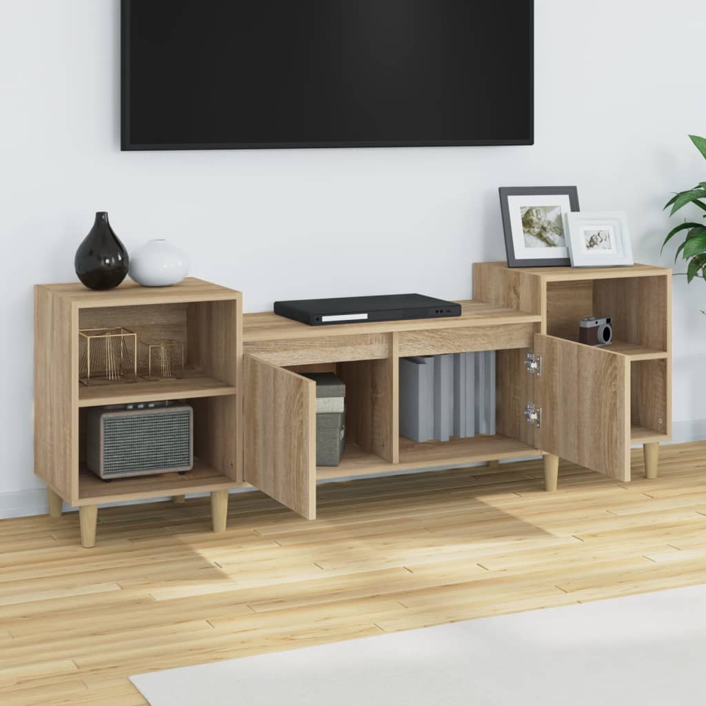 vidaXL Comodă TV, stejar sonoma, 160x35x55 cm, lemn prelucrat vidaXL Comodă TV, stejar sonoma, 160x35x55 cm, lemn prelucrat
