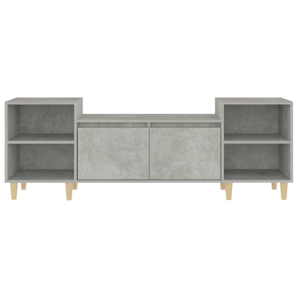 vidaXL Comodă TV, gri beton, 160x35x55 cm, lemn prelucrat vidaXL Comodă TV, gri beton, 160x35x55 cm, lemn prelucrat