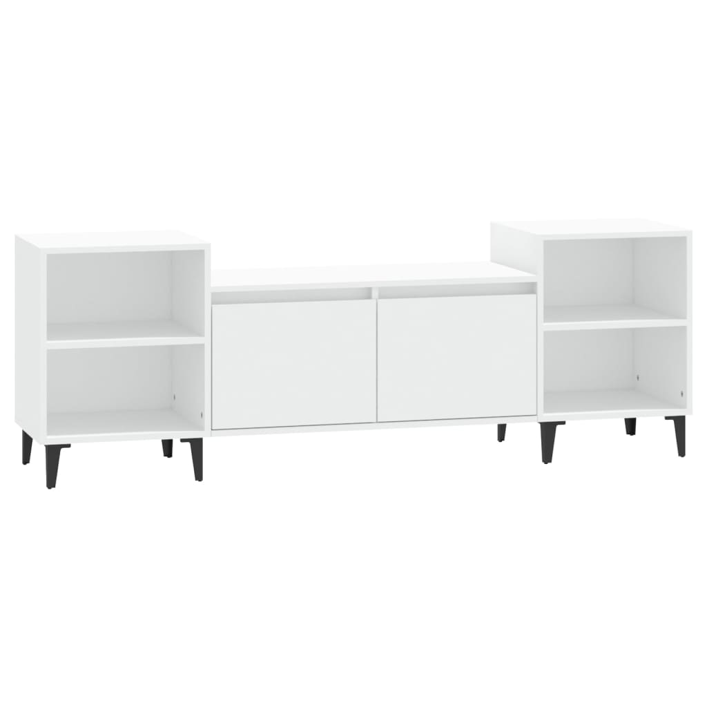 vidaXL Comodă TV, alb, 160x35x55 cm, lemn prelucrat vidaXL Comodă TV, alb, 160x35x55 cm, lemn prelucrat