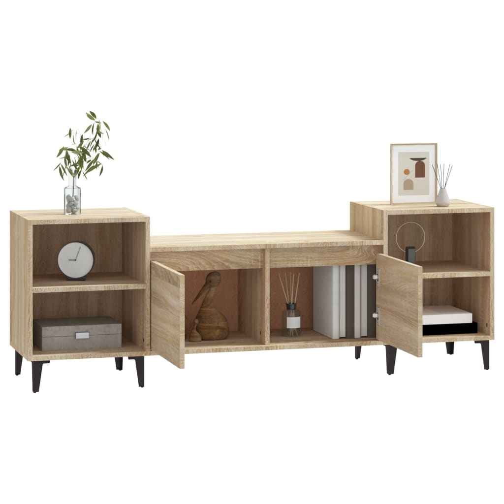 vidaXL Comodă TV, stejar sonoma, 160x35x55 cm, lemn prelucrat vidaXL Comodă TV, stejar sonoma, 160x35x55 cm, lemn prelucrat
