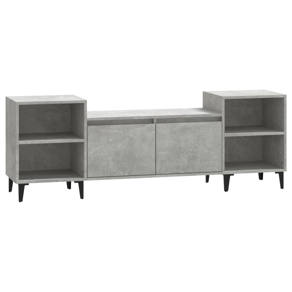 vidaXL Comodă TV, gri beton, 160x35x55 cm, lemn prelucrat vidaXL Comodă TV, gri beton, 160x35x55 cm, lemn prelucrat