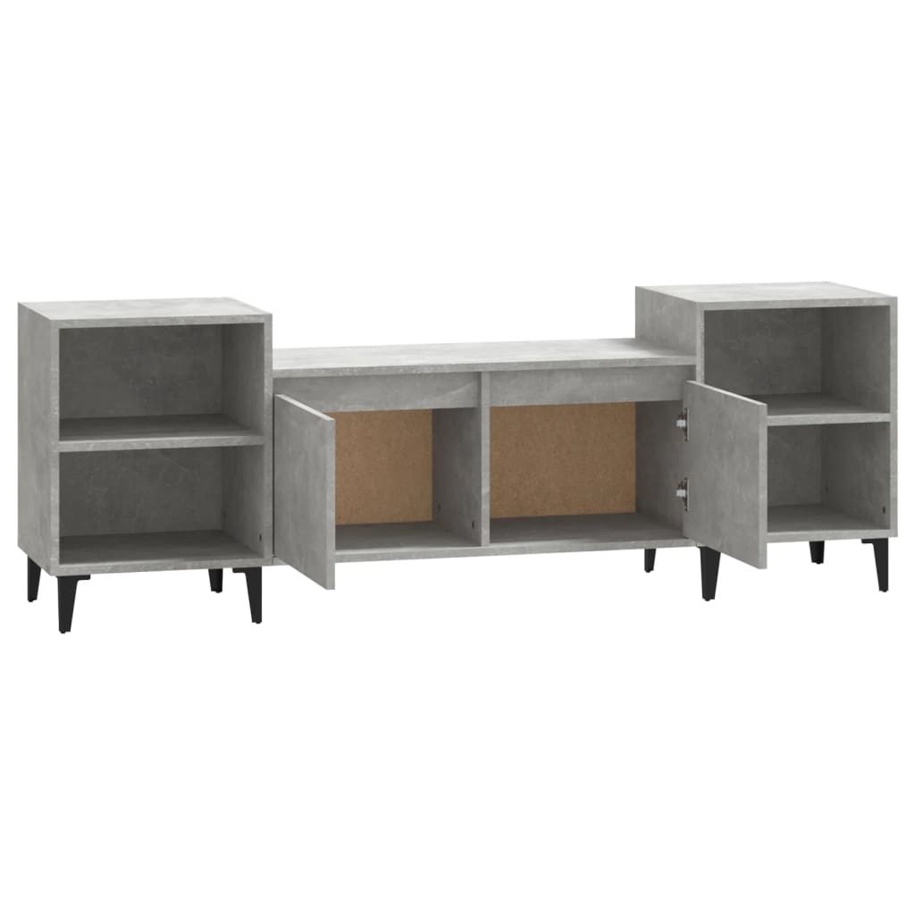 vidaXL Comodă TV, gri beton, 160x35x55 cm, lemn prelucrat vidaXL Comodă TV, gri beton, 160x35x55 cm, lemn prelucrat