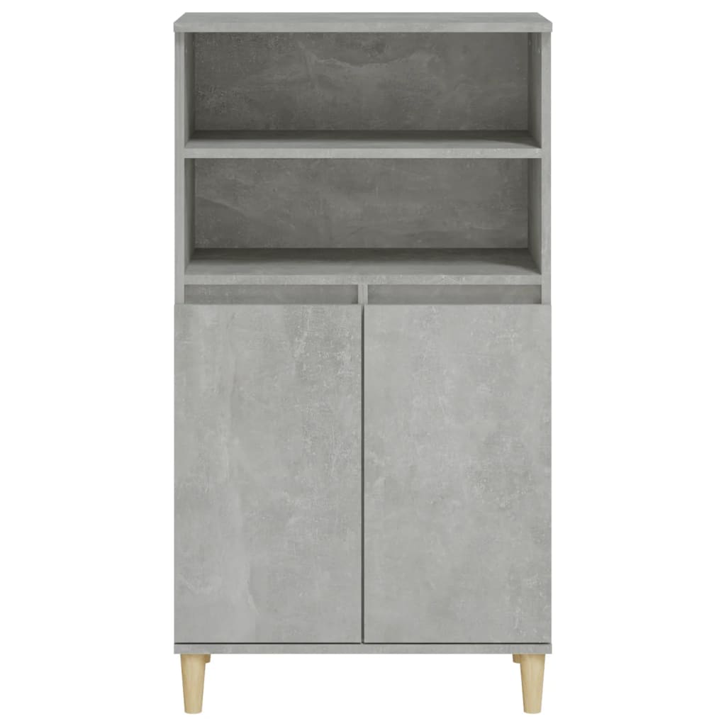vidaXL Dulap înalt, gri beton, 60x36x110 cm, lemn compozit