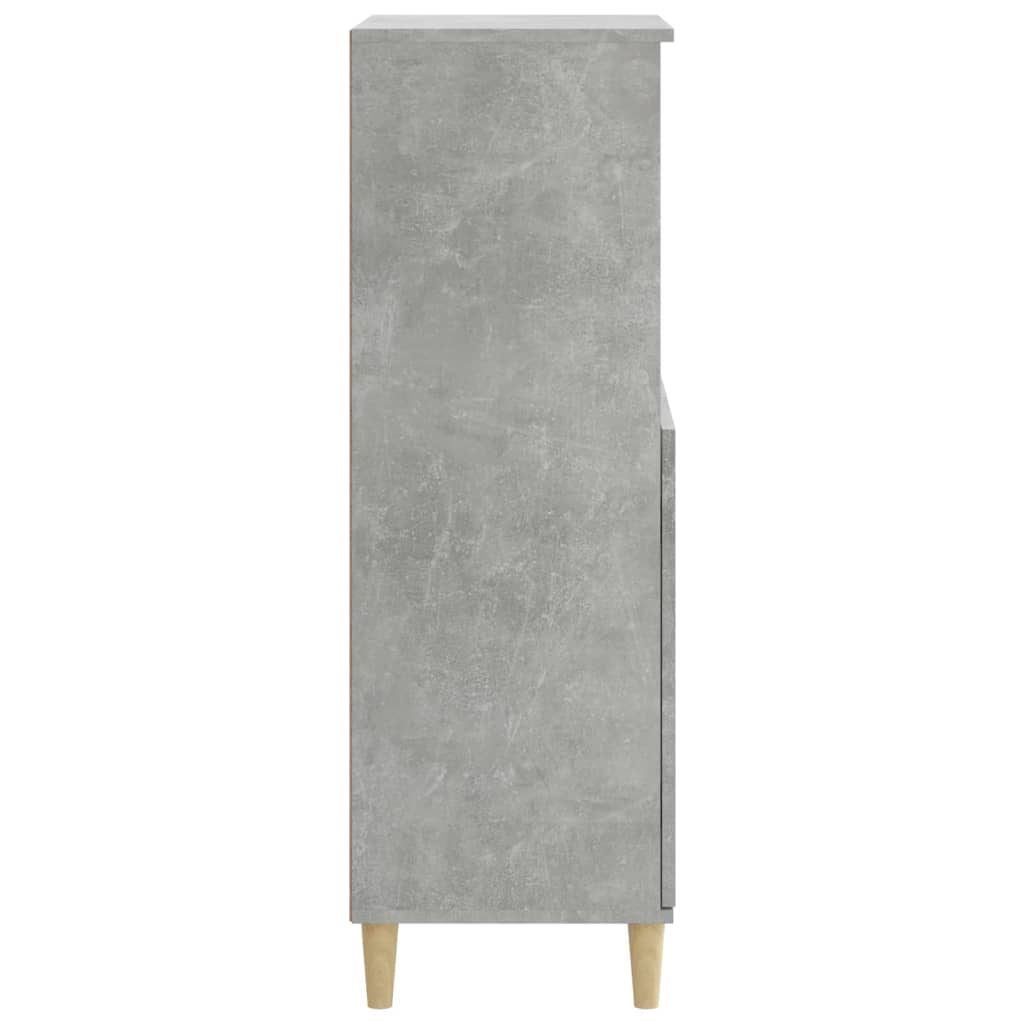 vidaXL Dulap înalt, gri beton, 60x36x110 cm, lemn compozit