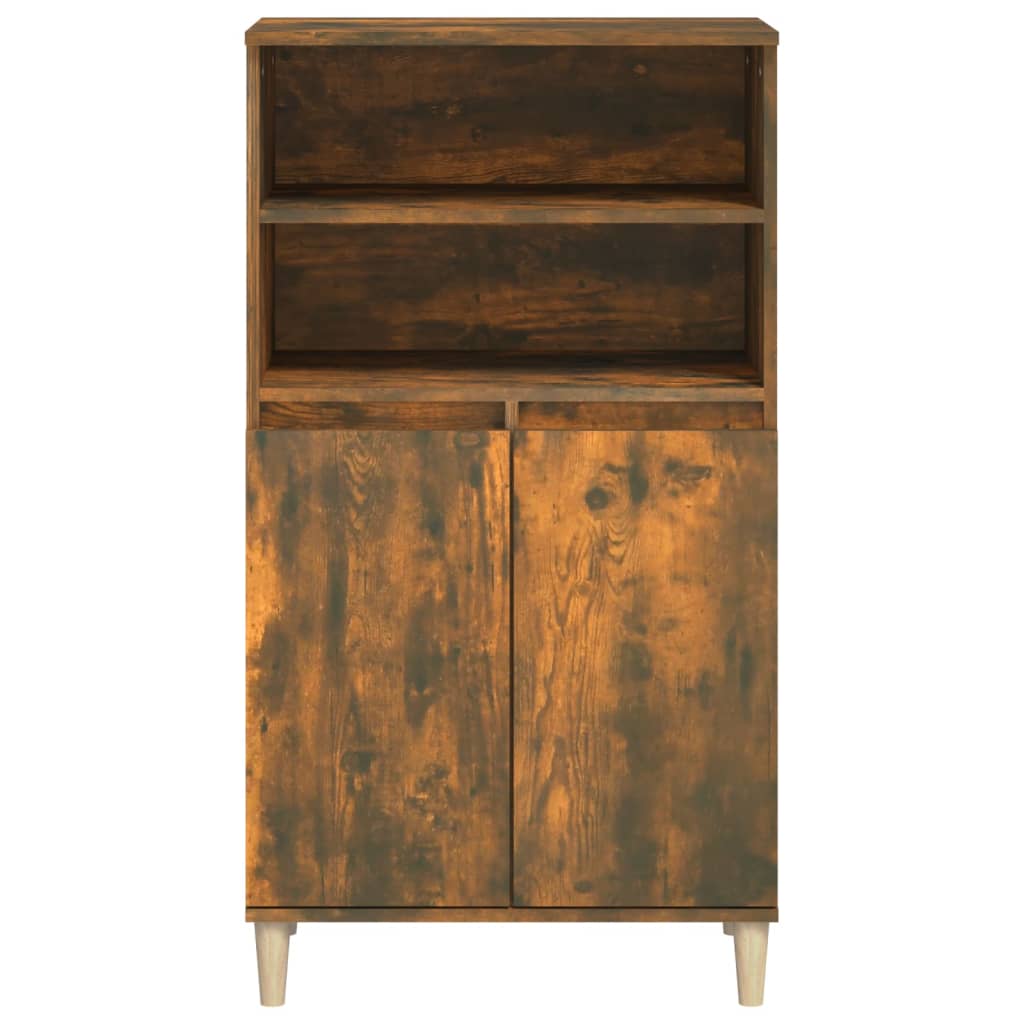 vidaXL Dulap înalt, stejar fumuriu, 60x36x110 cm, lemn prelucrat