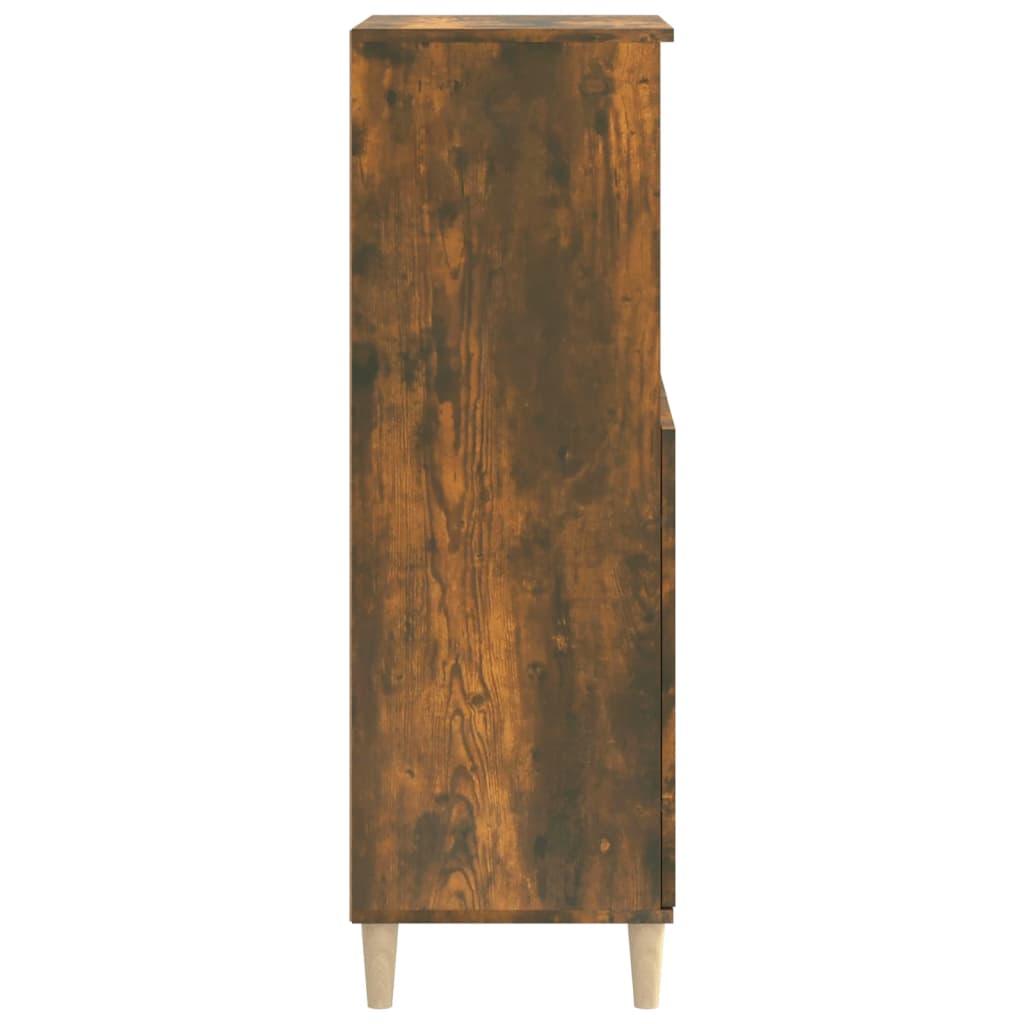 vidaXL Dulap înalt, stejar fumuriu, 60x36x110 cm, lemn prelucrat