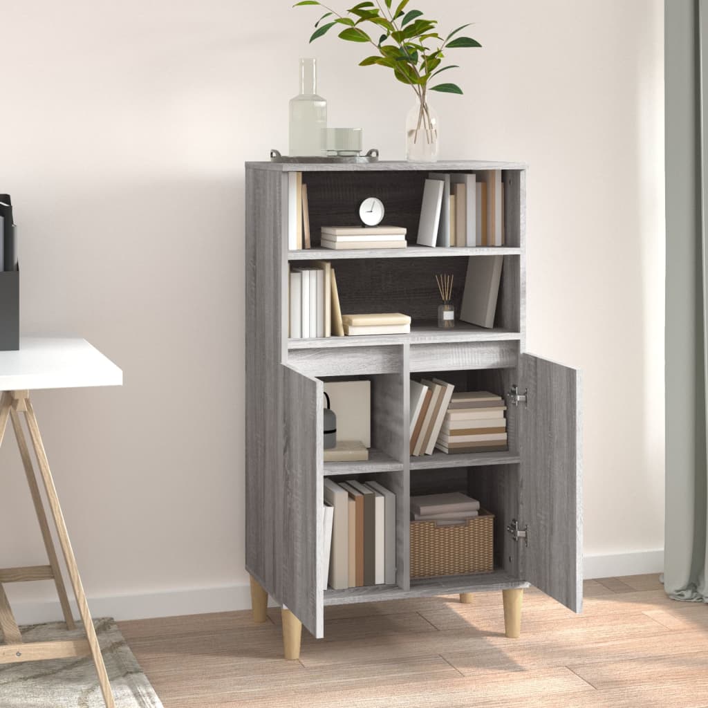 vidaXL Dulap înalt, gri sonoma, 60x36x110 cm, lemn prelucrat