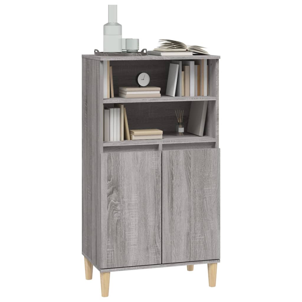 vidaXL Dulap înalt, gri sonoma, 60x36x110 cm, lemn prelucrat
