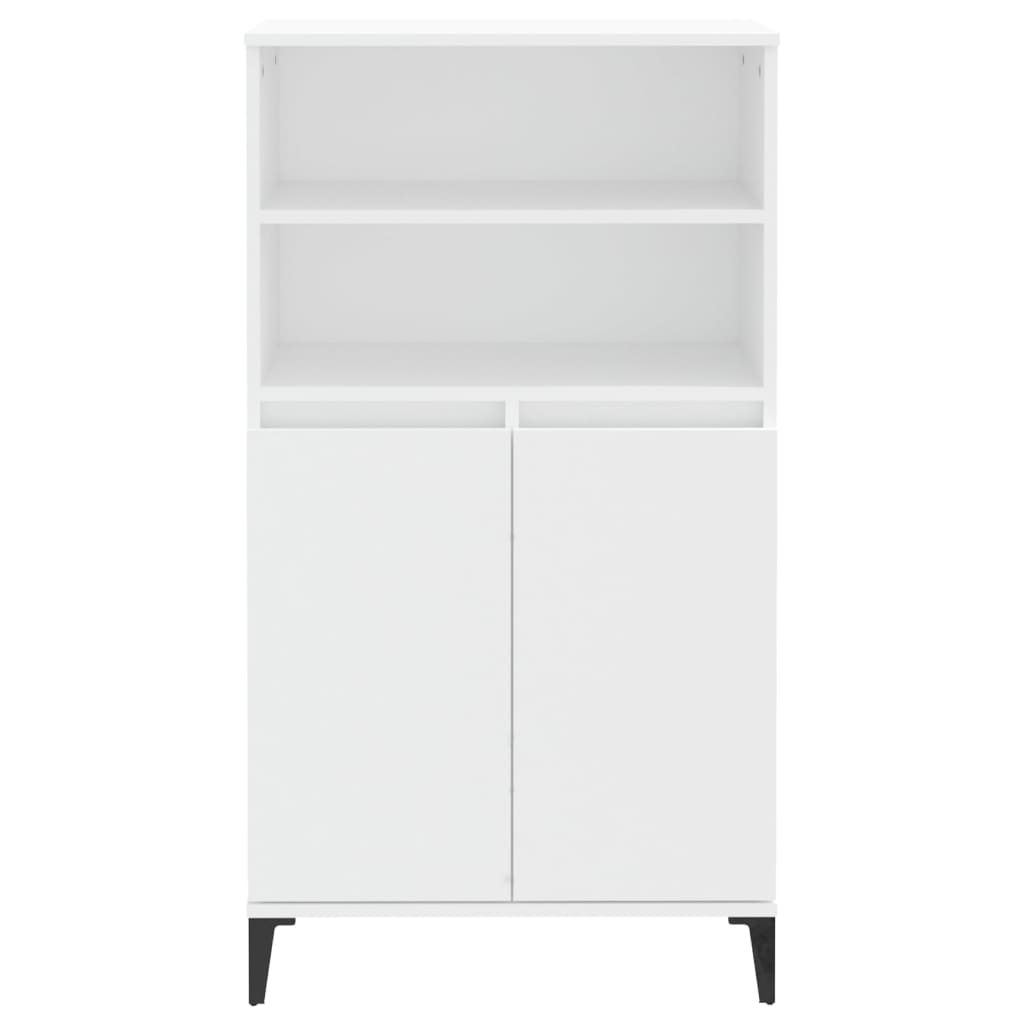vidaXL Bufet înalt, alb, 60x36x110 cm, lemn prelucrat vidaXL Bufet înalt, alb, 60x36x110 cm, lemn prelucrat