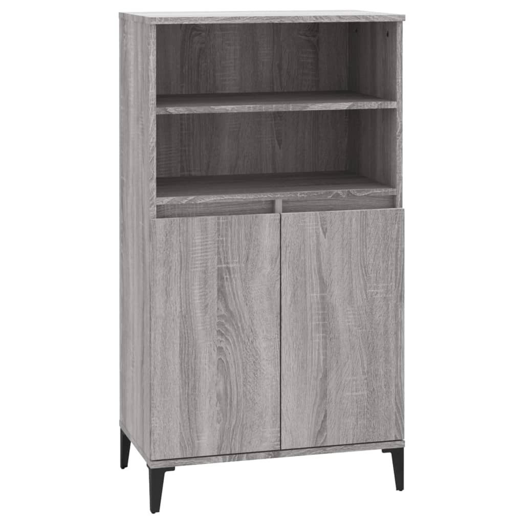 vidaXL Dulap înalt, gri sonoma, 60x36x110 cm, lemn prelucrat