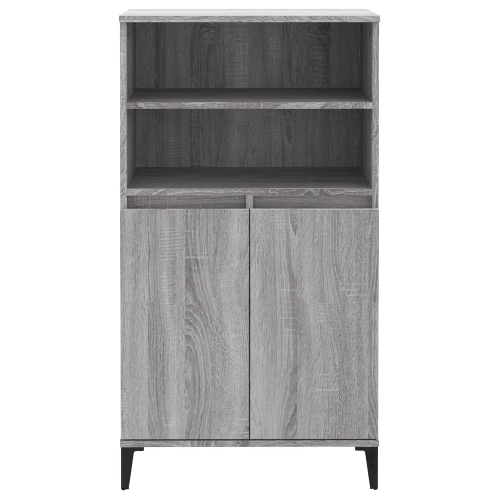 vidaXL Dulap înalt, gri sonoma, 60x36x110 cm, lemn prelucrat