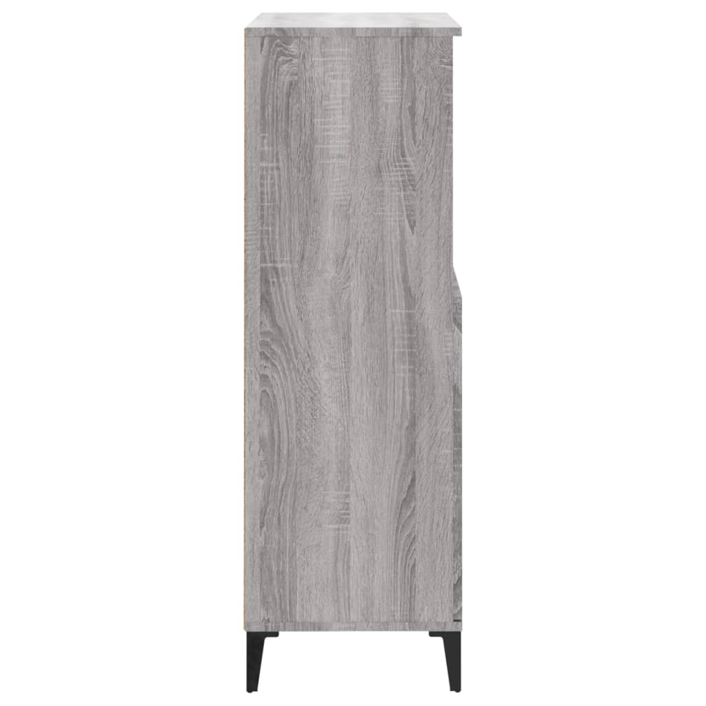 vidaXL Dulap înalt, gri sonoma, 60x36x110 cm, lemn prelucrat
