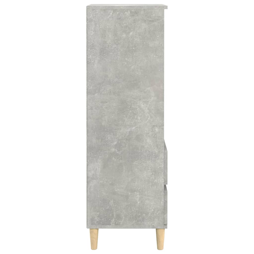 vidaXL Dulap înalt, gri beton, 40x36x110 cm, lemn compozit