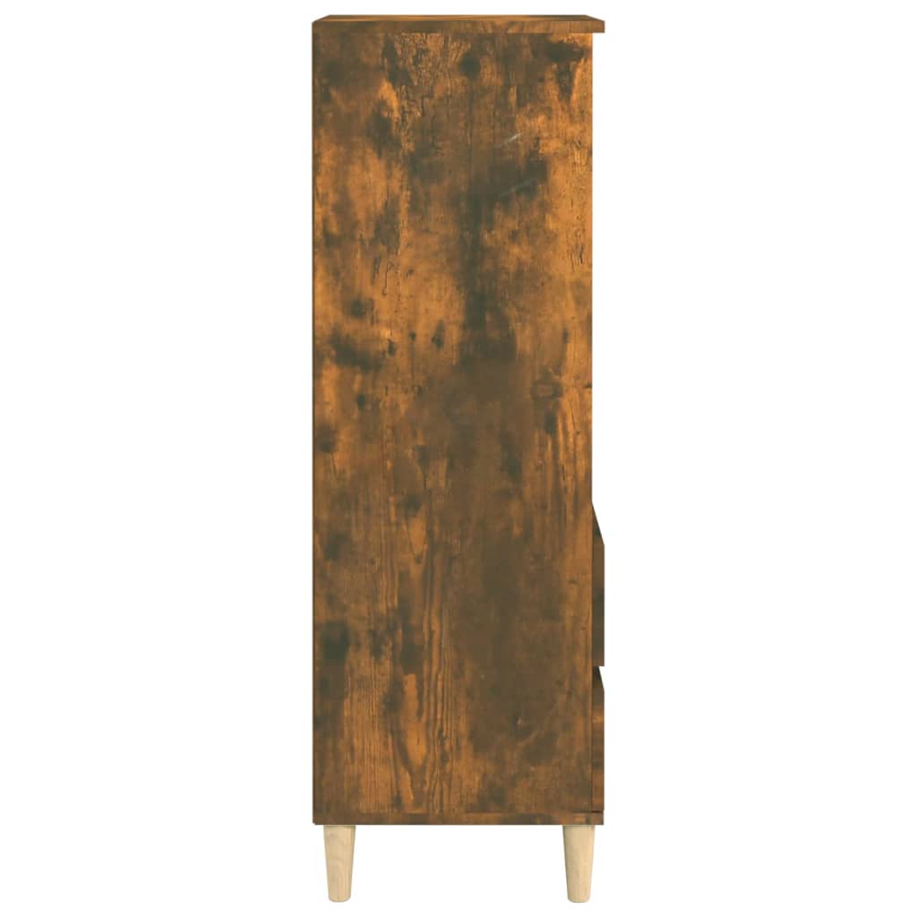 vidaXL Dulap înalt, stejar fumuriu, 40x36x110 cm, lemn compozit