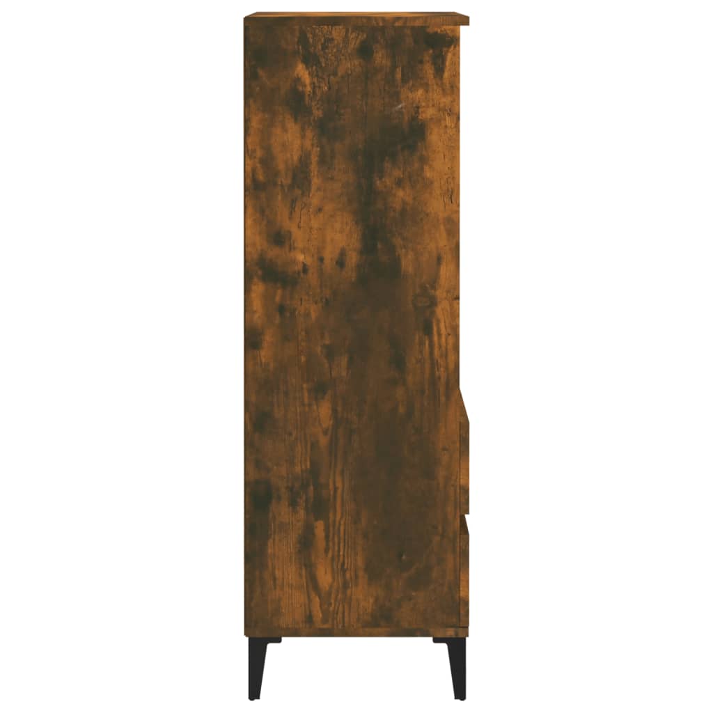 vidaXL Dulap înalt, stejar fumuriu, 40x36x110 cm, lemn compozit