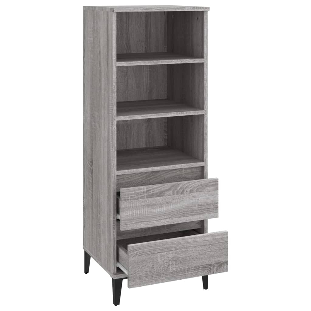 vidaXL Dulap înalt, gri sonoma, 40x36x110 cm, lemn prelucrat