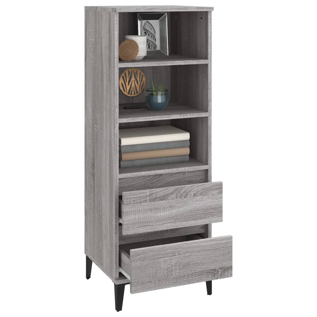 vidaXL Dulap înalt, gri sonoma, 40x36x110 cm, lemn prelucrat