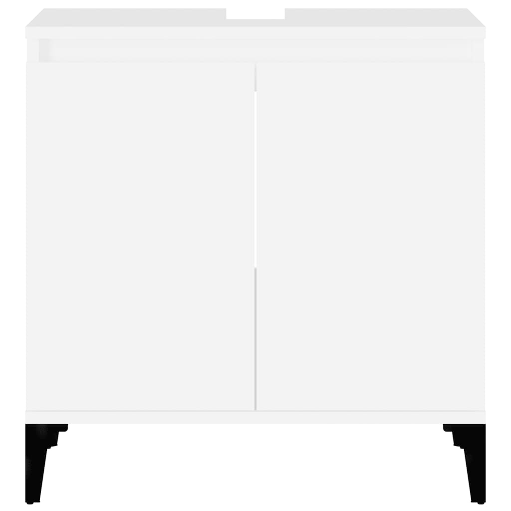 vidaXL Dulap de chiuvetă, alb, 58x33x60 cm, lemn prelucrat vidaXL Dulap de chiuvetă, alb, 58x33x60 cm, lemn prelucrat