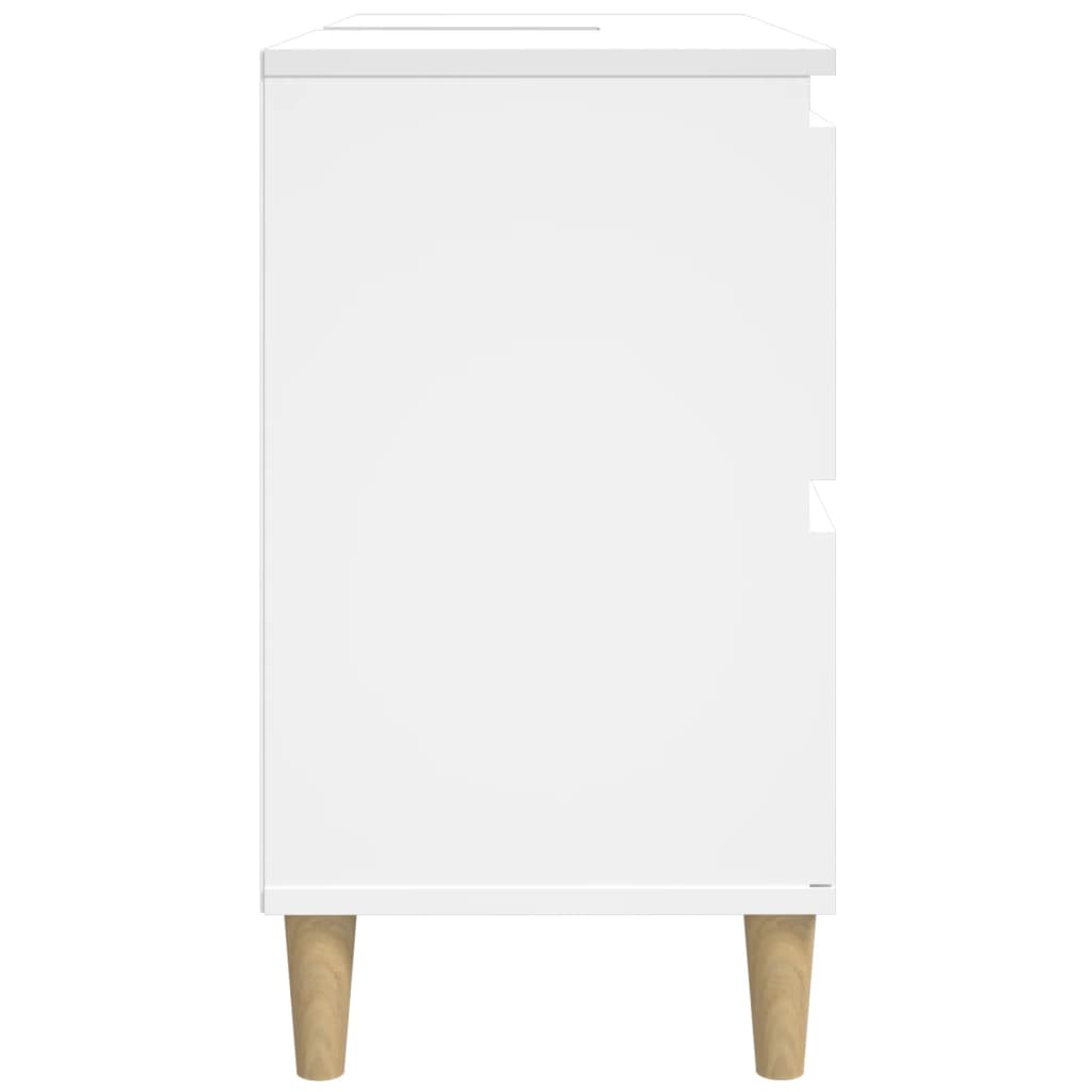vidaXL Dulap de chiuvetă, alb, 80x33x60 cm, lemn prelucrat vidaXL Dulap de chiuvetă, alb, 80x33x60 cm, lemn prelucrat
