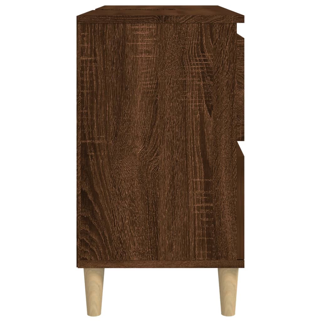 vidaXL Dulap de chiuvetă, stejar maro, 80x33x60 cm, lemn prelucrat vidaXL Dulap de chiuvetă, stejar maro, 80x33x60 cm, lemn prelucrat