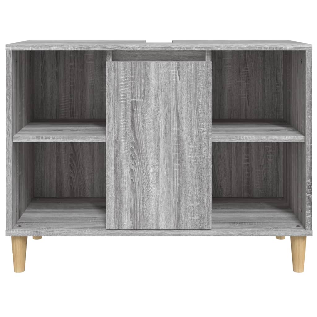 vidaXL Dulap de chiuvetă, gri sonoma, 80x33x60 cm, lemn prelucrat vidaXL Dulap de chiuvetă, gri sonoma, 80x33x60 cm, lemn prelucrat