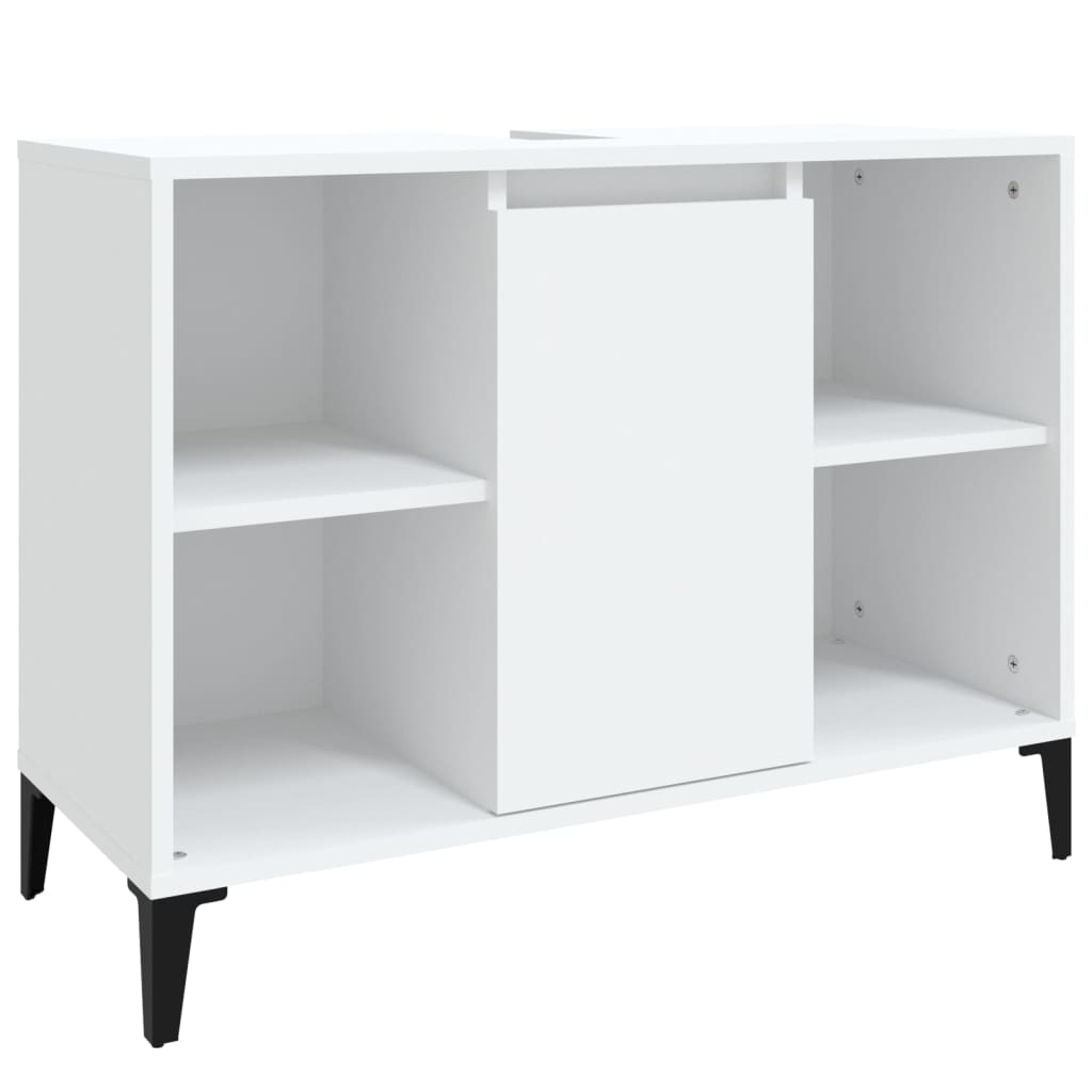 vidaXL Dulap de chiuvetă, alb, 80x33x60 cm, lemn prelucrat vidaXL Dulap de chiuvetă, alb, 80x33x60 cm, lemn prelucrat