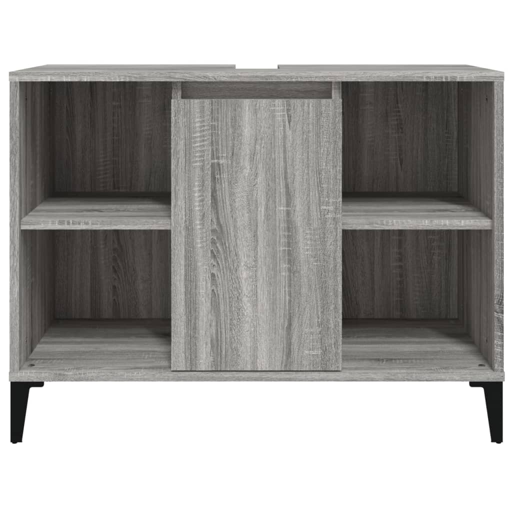 vidaXL Dulap de chiuvetă, gri sonoma, 80x33x60 cm, lemn prelucrat vidaXL Dulap de chiuvetă, gri sonoma, 80x33x60 cm, lemn prelucrat
