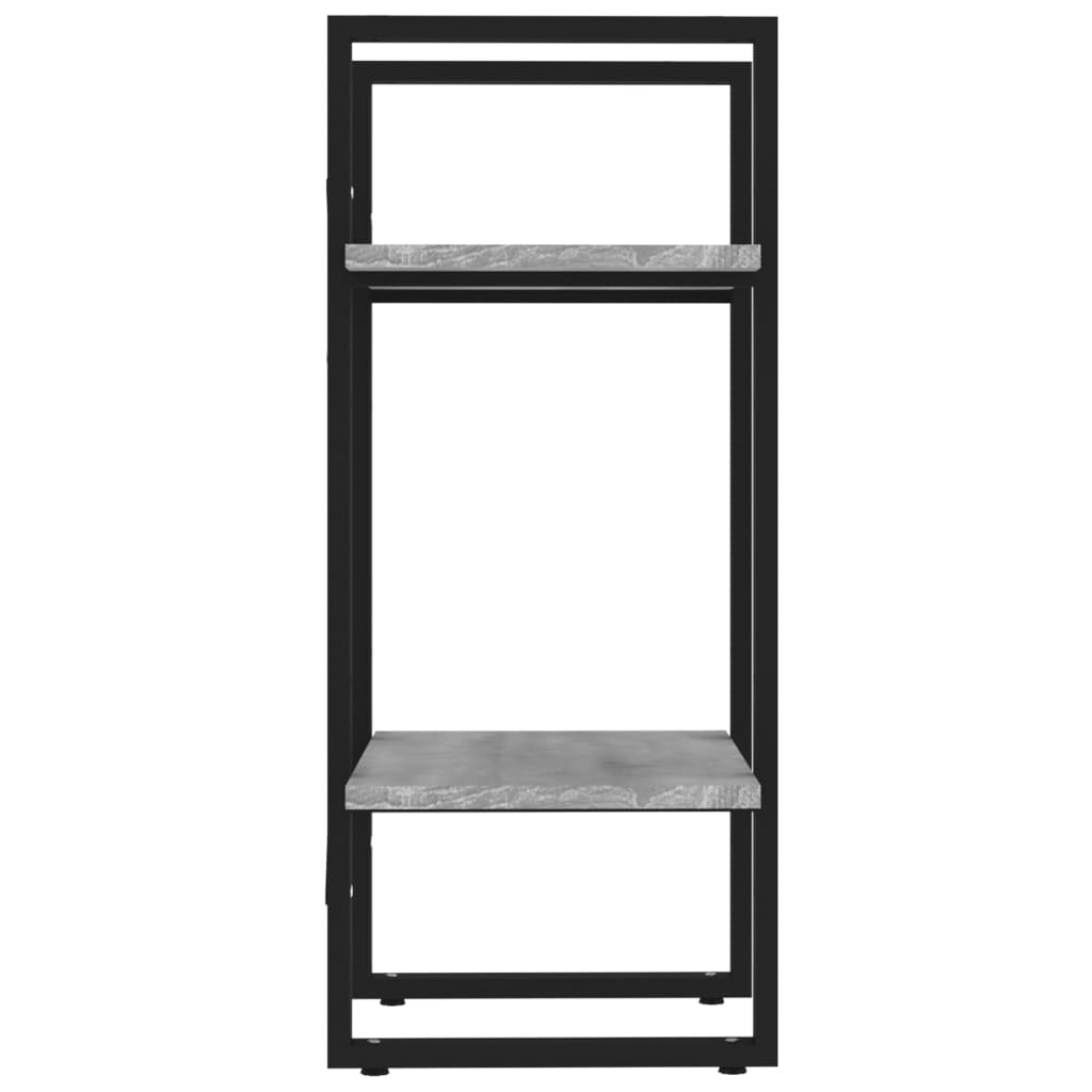 vidaXL Bibliotecă 2 niveluri gri sonoma 40x30x70 cm lemn compozit vidaXL Bibliotecă 2 niveluri gri sonoma 40x30x70 cm lemn compozit