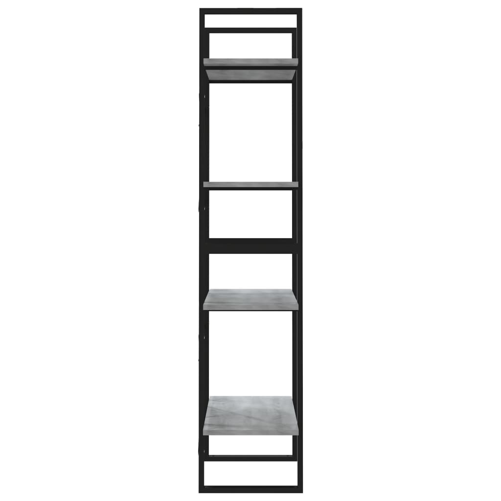 vidaXL Bibliotecă cu 4 niveluri gri sonoma 60x30x140 cm lemn compozit vidaXL Bibliotecă cu 4 niveluri gri sonoma 60x30x140 cm lemn compozit
