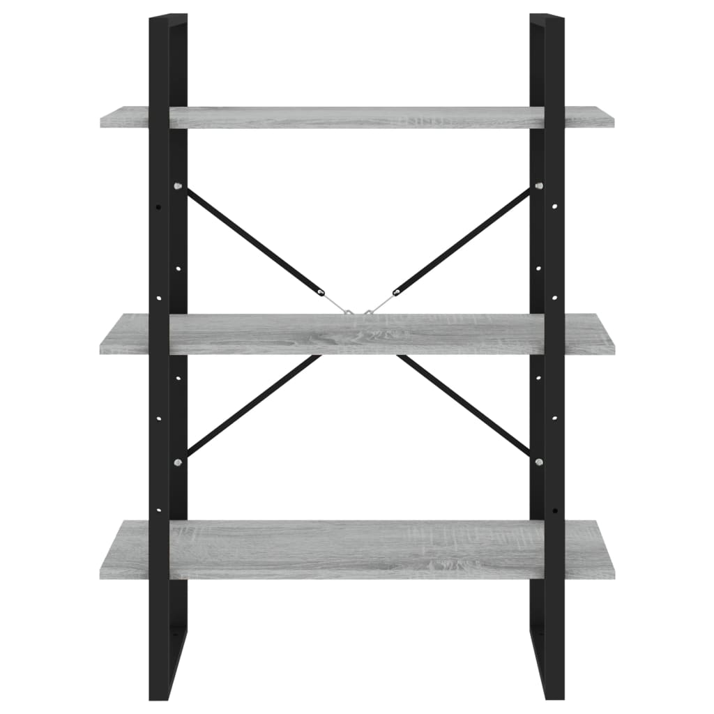 vidaXL Bibliotecă, gri sonoma, 80x30x105 cm, lemn prelucrat vidaXL Bibliotecă, gri sonoma, 80x30x105 cm, lemn prelucrat