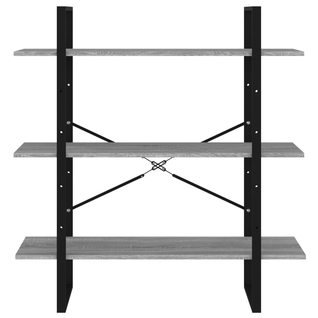 vidaXL Bibliotecă, gri sonoma, 100x30x105 cm, lemn prelucrat vidaXL Bibliotecă, gri sonoma, 100x30x105 cm, lemn prelucrat