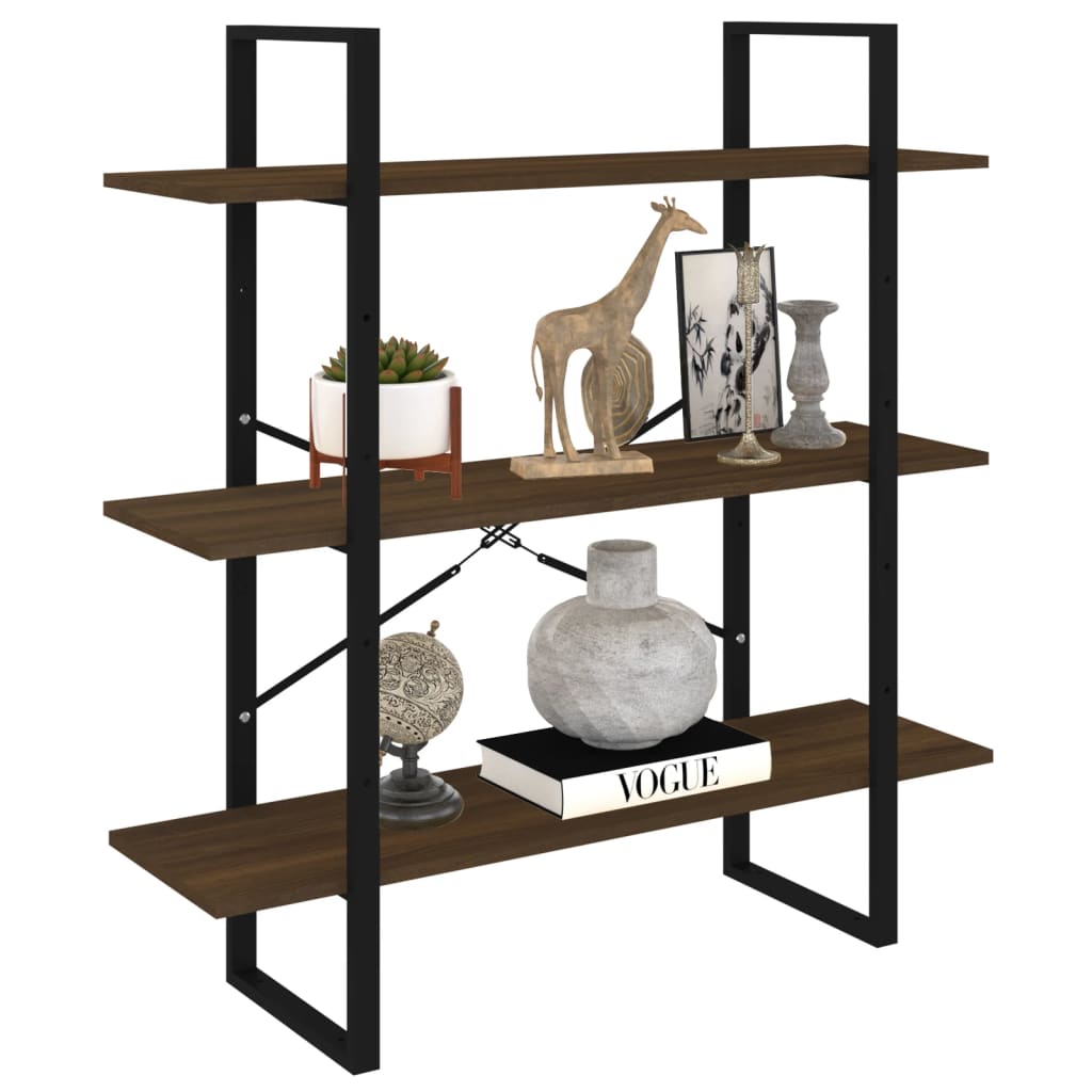 vidaXL Bibliotecă, stejar maro, 100x30x105 cm, lemn prelucrat