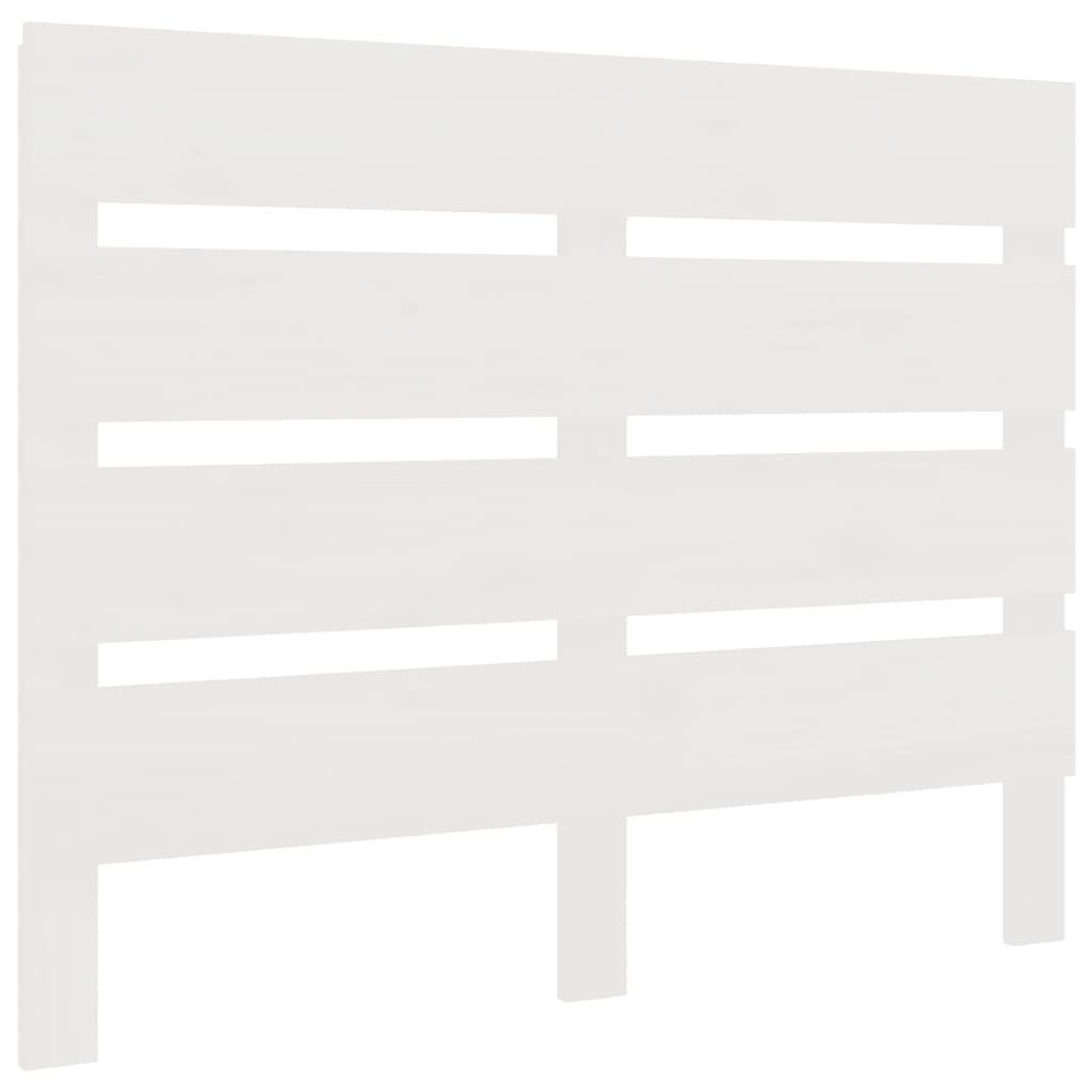 vidaXL Tăblie de pat, alb, 90x3x80 cm, lemn masiv de pin