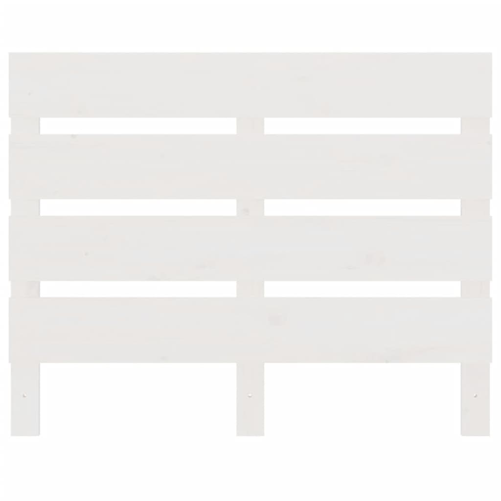 vidaXL Tăblie de pat, alb, 90x3x80 cm, lemn masiv de pin