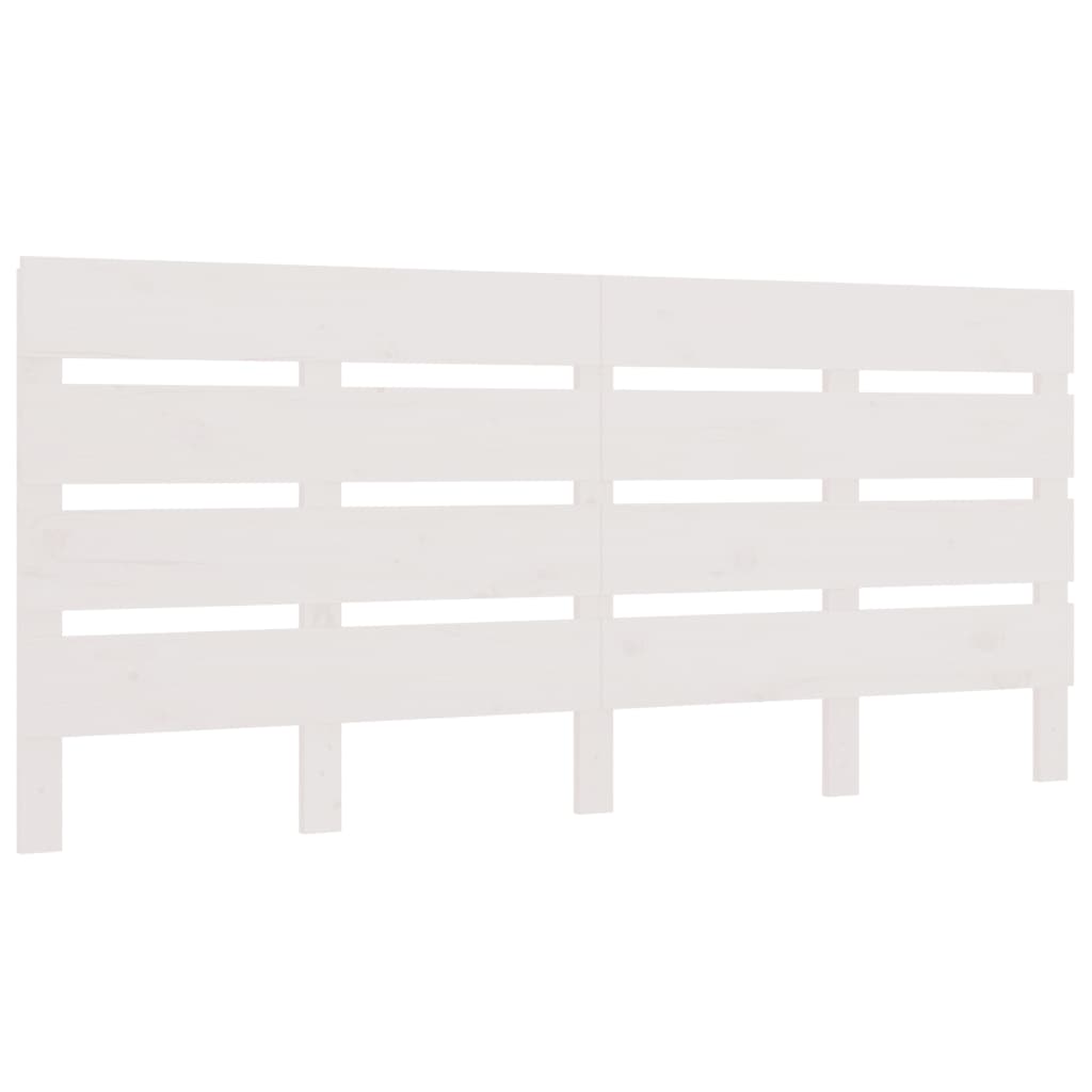 vidaXL Tăblie de pat, alb, 140x3x80 cm, lemn masiv de pin vidaXL Tăblie de pat, alb, 140x3x80 cm, lemn masiv de pin