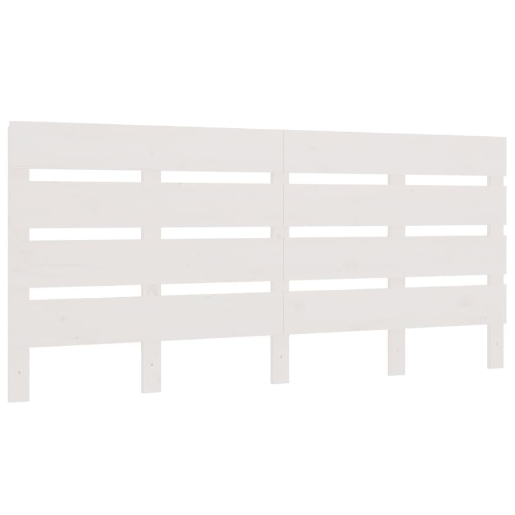 vidaXL Tăblie de pat, alb, 150x3x80 cm, lemn masiv de pin vidaXL Tăblie de pat, alb, 150x3x80 cm, lemn masiv de pin
