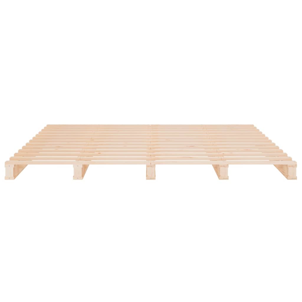 vidaXL Pat din paleți Super King, 180x200 cm, lemn masiv de pin vidaXL Pat din paleți Super King, 180x200 cm, lemn masiv de pin