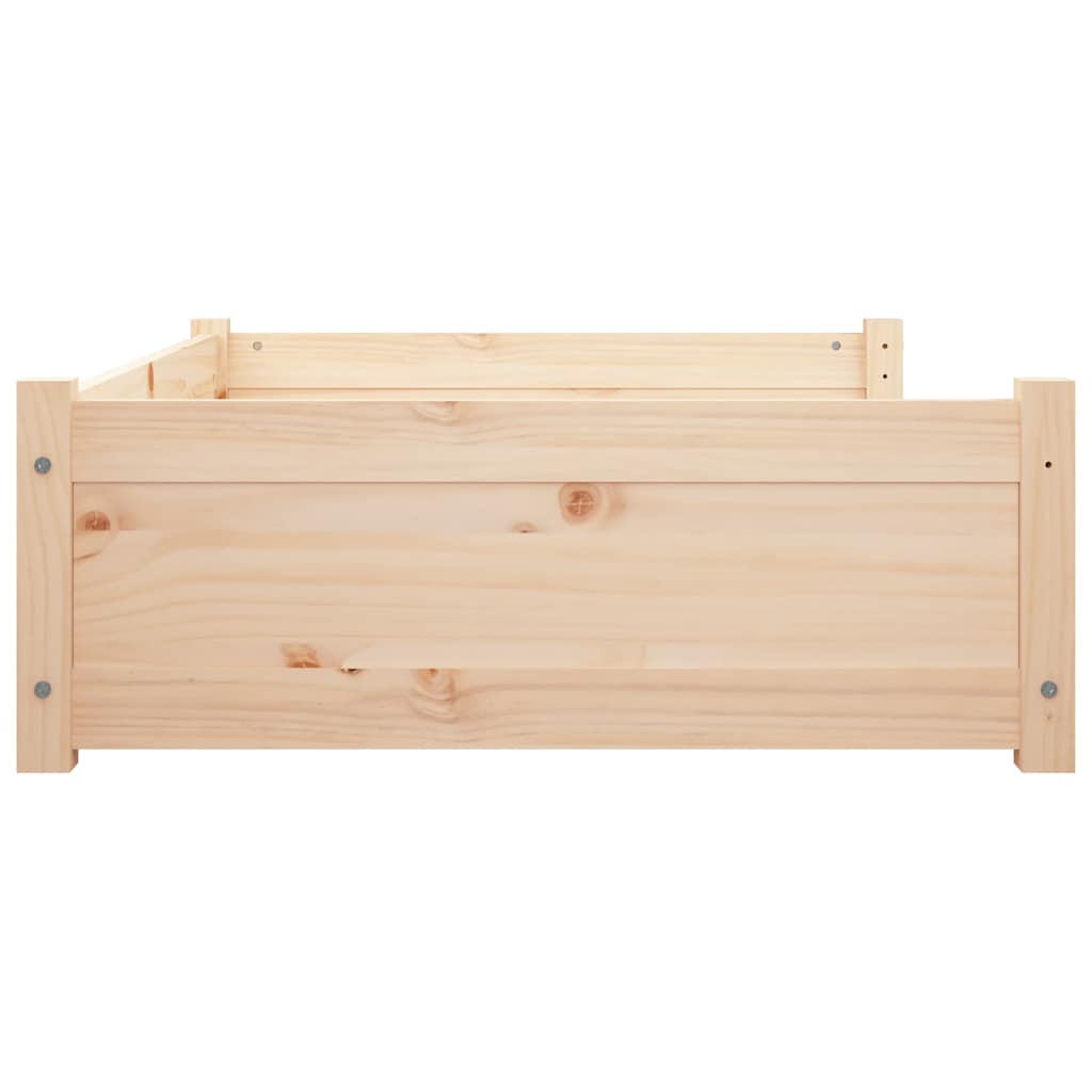 vidaXL Pat pentru câini, 95,5x65,5x28 cm, lemn masiv de pin vidaXL Pat pentru câini, 95,5x65,5x28 cm, lemn masiv de pin