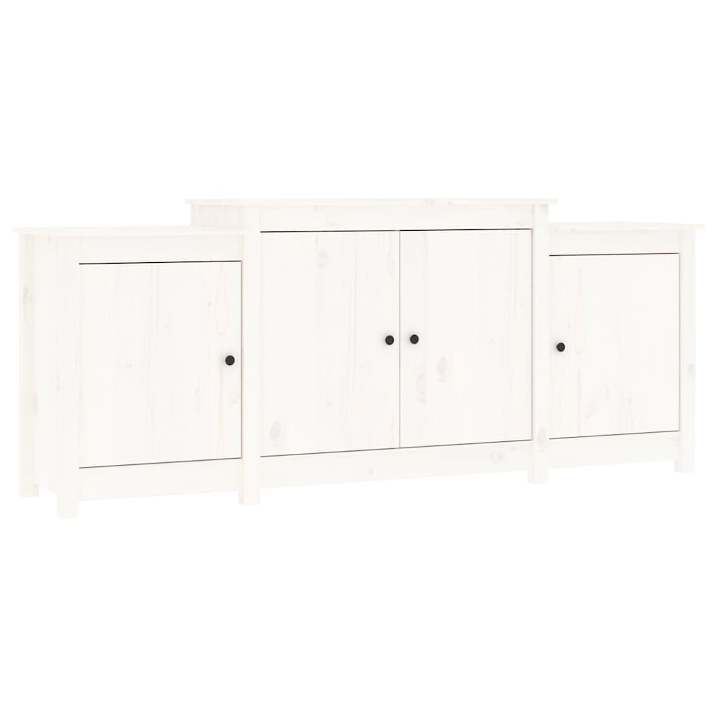 vidaXL Servantă, alb, 164x37x68 cm, lemn masiv de pin