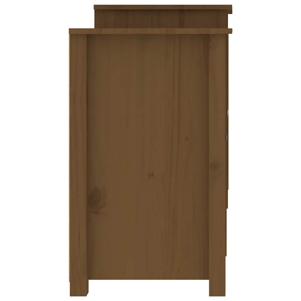 vidaXL Servantă, maro miere, 164x37x68 cm, lemn masiv de pin