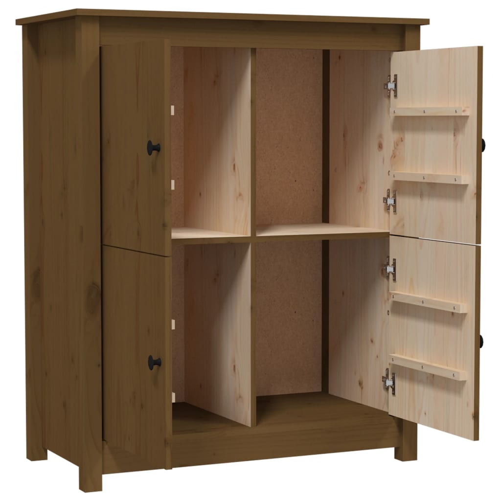 vidaXL Servantă, maro miere, 83x41,5x100 cm, lemn masiv de pin