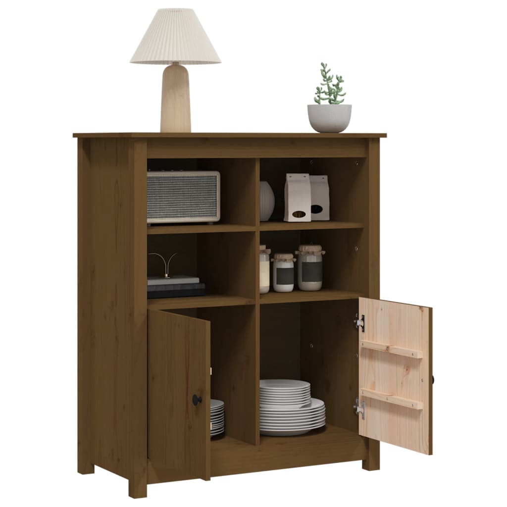 vidaXL Servantă, maro miere, 83x41,5x100 cm, lemn masiv de pin