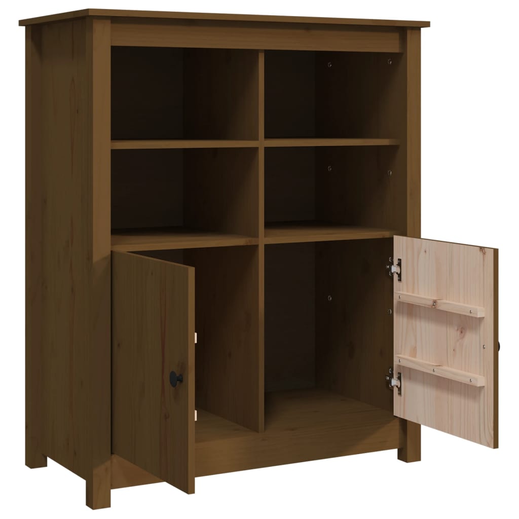 vidaXL Servantă, maro miere, 83x41,5x100 cm, lemn masiv de pin