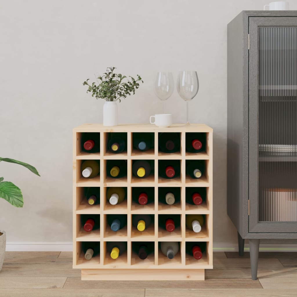 vidaXL Dulap de vinuri, 55,5x34x61 cm, lemn masiv de pin vidaXL Dulap de vinuri, 55,5x34x61 cm, lemn masiv de pin