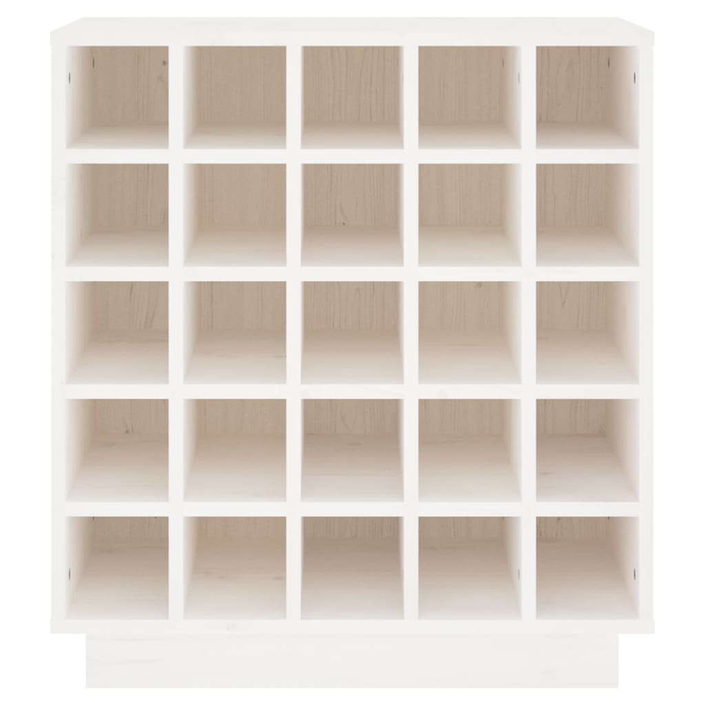 vidaXL Dulap de vinuri, alb, 55,5x34x61 cm, lemn masiv de pin vidaXL Dulap de vinuri, alb, 55,5x34x61 cm, lemn masiv de pin