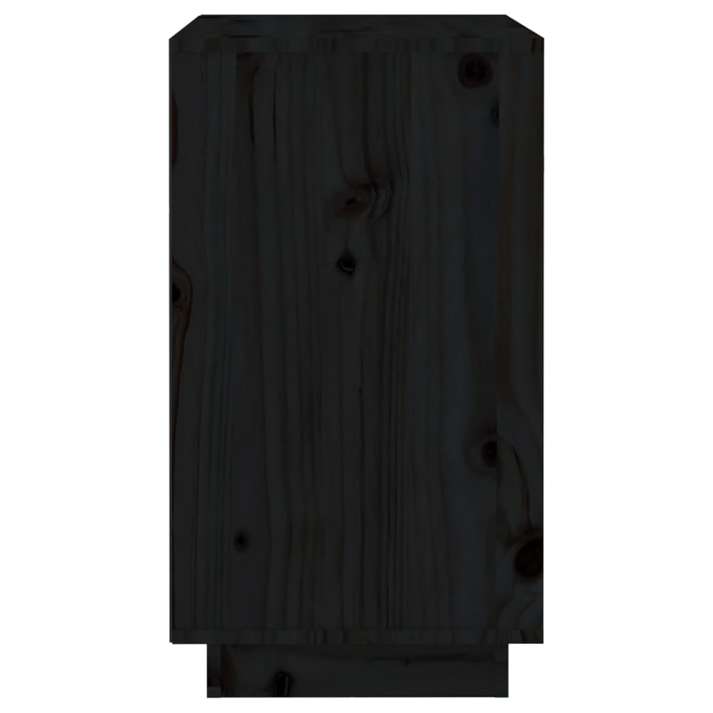vidaXL Dulap de vinuri, negru, 55,5x34x61 cm, lemn masiv de pin vidaXL Dulap de vinuri, negru, 55,5x34x61 cm, lemn masiv de pin