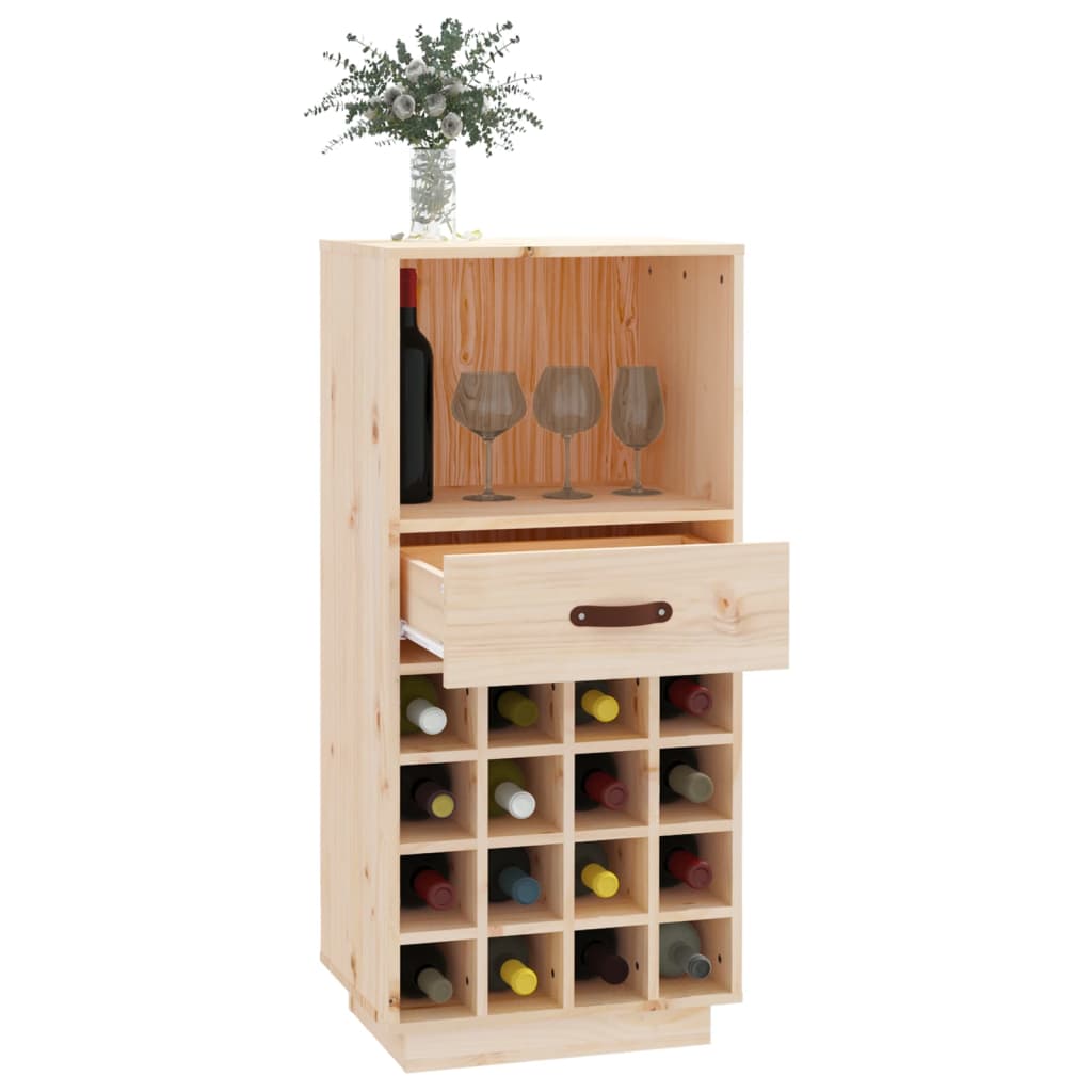vidaXL Dulap de vinuri, 45x34x100 cm, lemn masiv de pin vidaXL Dulap de vinuri, 45x34x100 cm, lemn masiv de pin