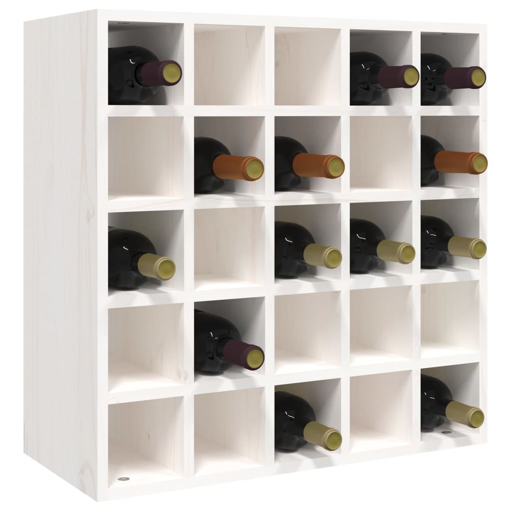 vidaXL Dulap de vinuri, alb, 56x25x56 cm, lemn masiv de pin vidaXL Dulap de vinuri, alb, 56x25x56 cm, lemn masiv de pin