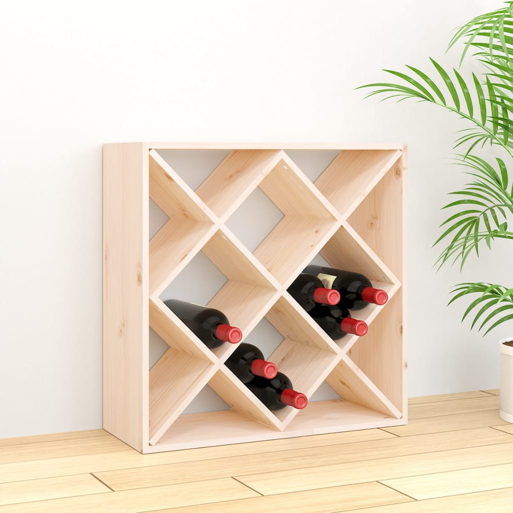 vidaXL Dulap de vinuri, 62x25x62 cm, lemn masiv de pin vidaXL Dulap de vinuri, 62x25x62 cm, lemn masiv de pin